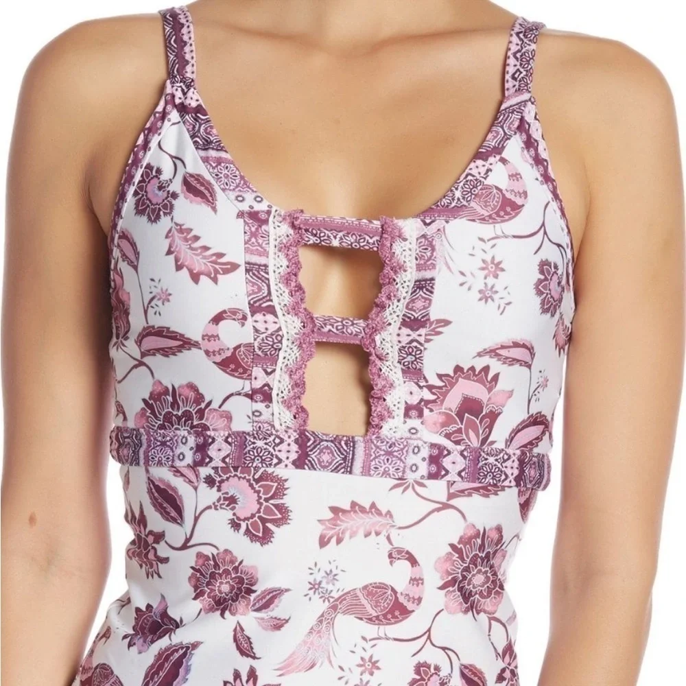 Becca Swim Tahiti Tankini Top SMALL NEW!